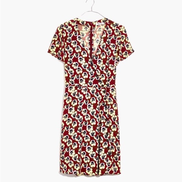 Madewell Dresses & Skirts - Madewell Floral Burgundy Dress